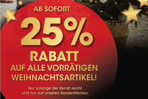 Weihnachtsabverkauf