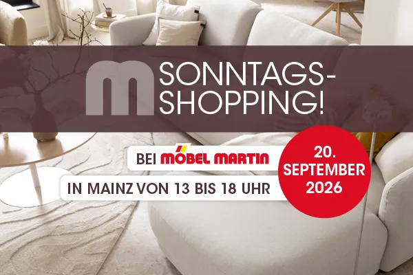 Shopping du dimanche au magasin d'ameublement de Mayence le 20.09.