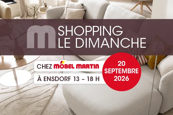 Shopping dominical au magasin d'ameublement Ensdorf le 20.09.