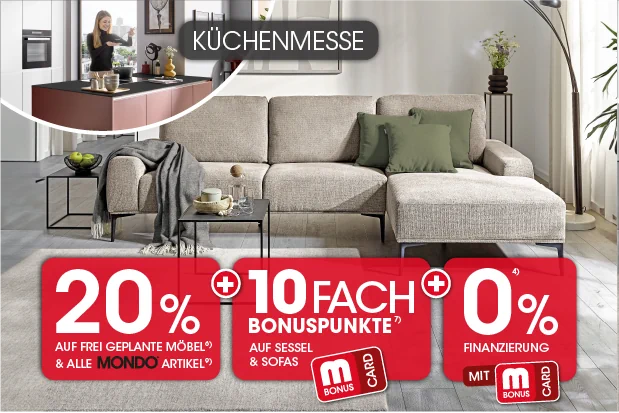 Sichern Sie sich Rabatte auf Möbel, Küchen u.v.m.