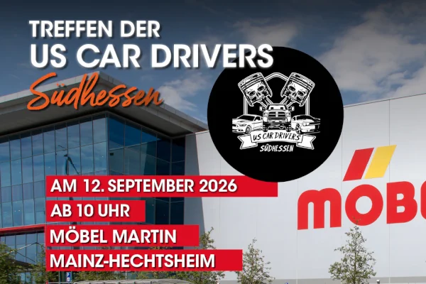 Treffen der US CAR DRIVERS Südhessen - im Einrichtungshaus in Mainz