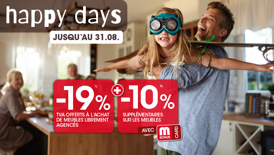 Happy Days – Offres exceptionnelles chez MÖBEL MARTIN