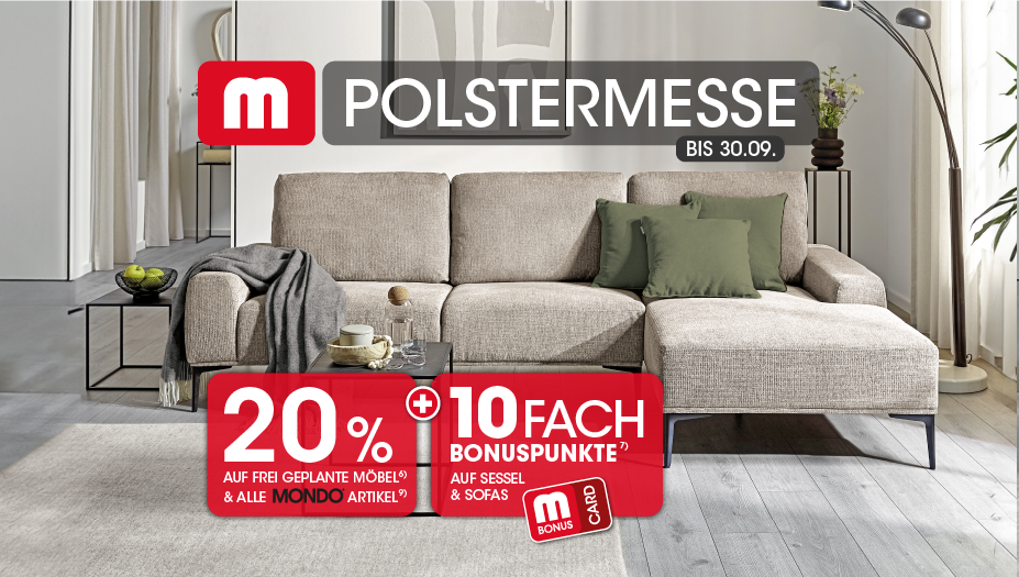 Polstermesse bis 30.09.