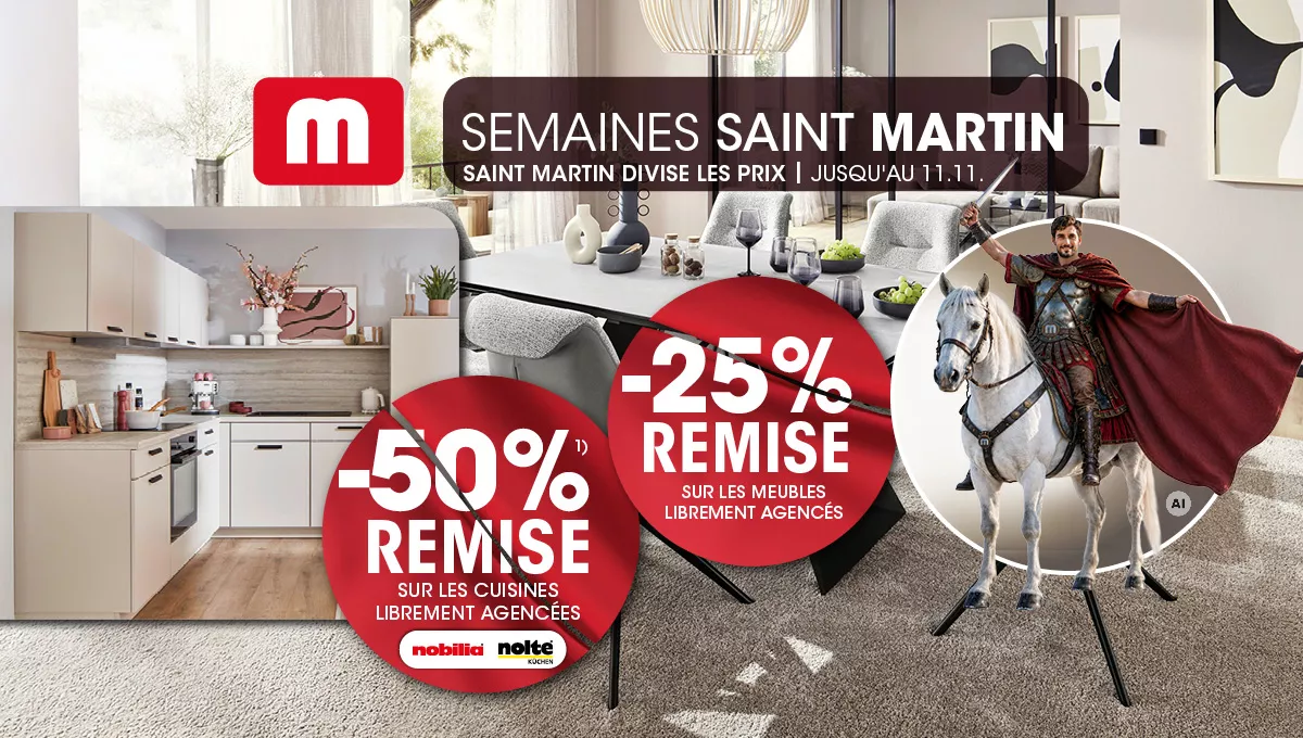 Semaines Saint Martin chez MÖBEL MARTIN